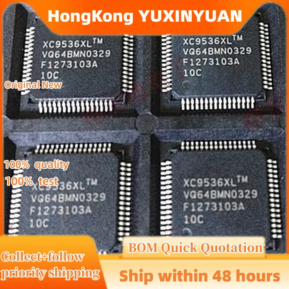 1PCS/LOT XC9536XL-10VQG44C QFP44  XC9572XL-10VQCG44I  9572XL-10VQG44C 9536XL-10VQG44I CHIPS IN STOCK