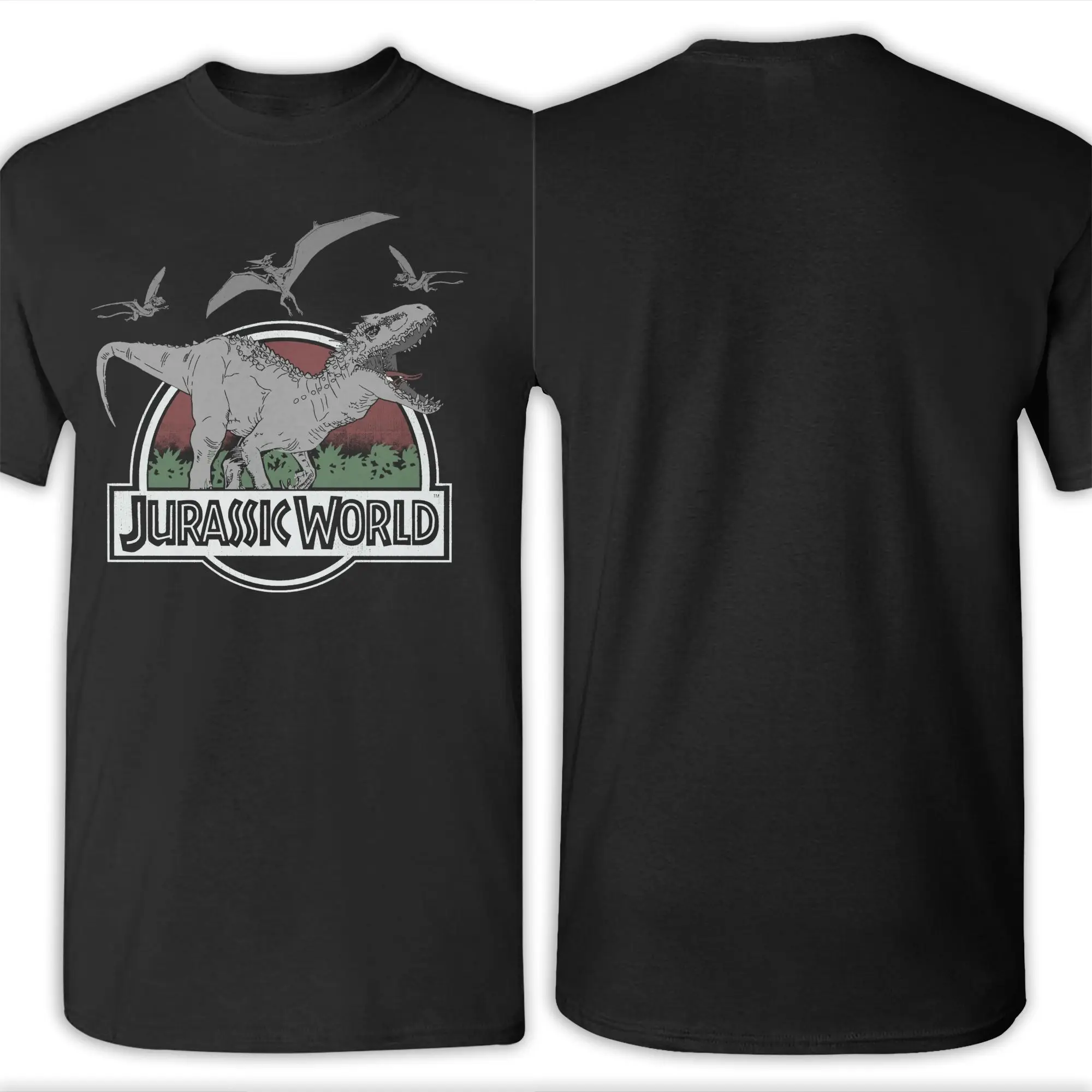 الرجال تي شيرت الحديقة الجوراسية إندومينوس رور محب 100% القطن تي شيرت قصير الأكمام تي شيرت الجولة الرقبة الملابس هدية عيد ميلاد