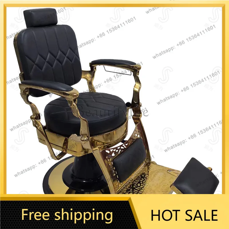 Factory Direct Sales Classic Barber Shop Chair Hair Salon Special Lifting and Putting Down Hair Care Chair