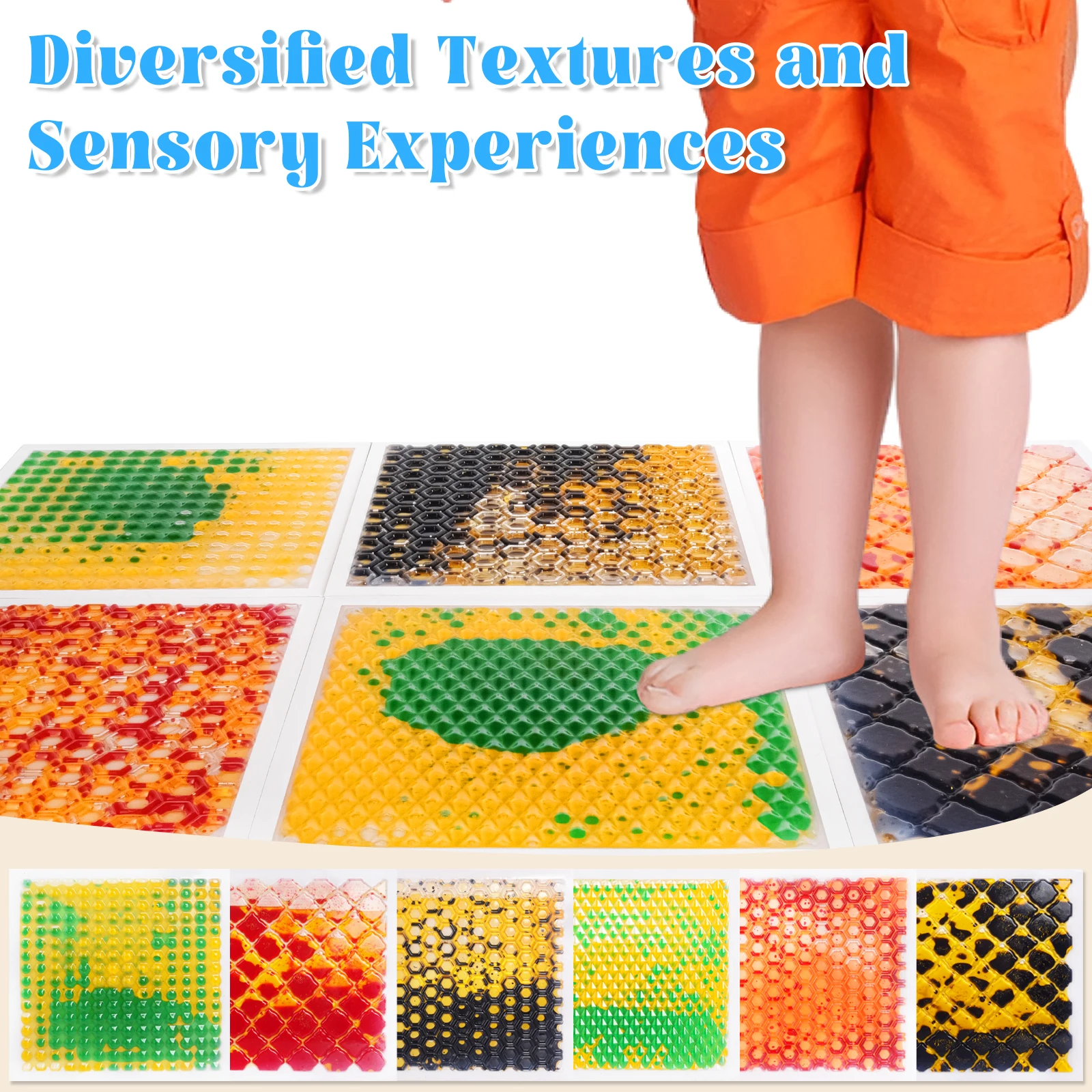 Kid Friendly Liquid Tiles Kids Sensory for Sensory Playground Textured Floor Tiles Sensory Toddler Sensory Floor Tile