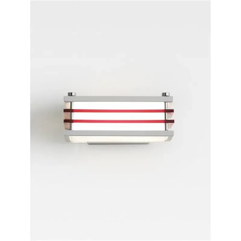 Nordic Modern Wall Lamp Red Full Spectrum Eye Care Light for Living Room Background Bedroom Bedside Decor Fixture Minimalist