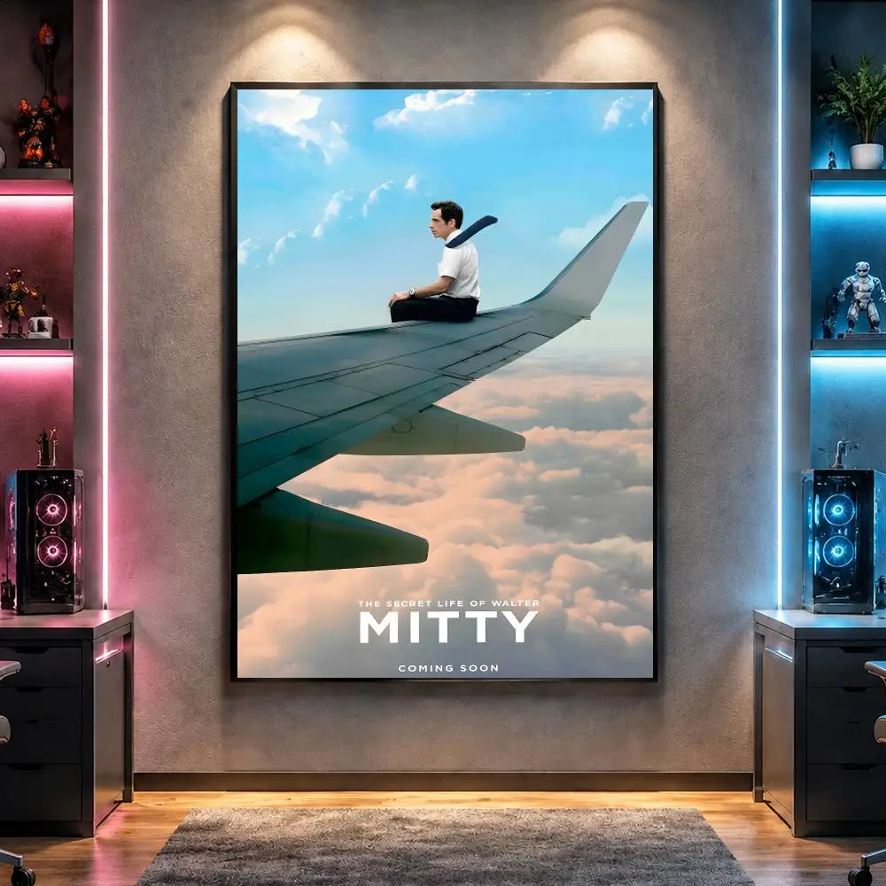 Film T-The Secret Life of Walter Mitty Poster Wall Art Bedroom Living Room Dorm Bar Cafe Gym Studio Home Decor Gifts