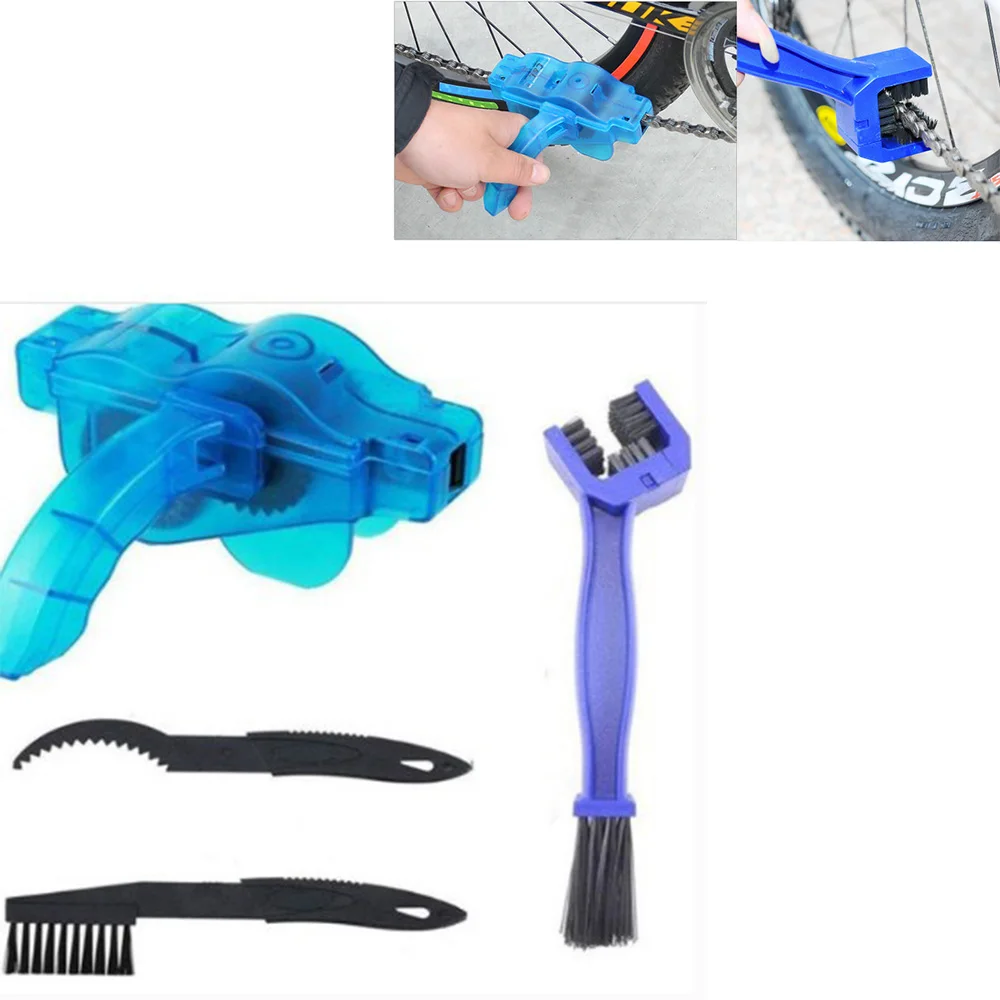 

4pcs set Bicycle Chain Clean Brush Cleaner Bicycle Chains Gear Grunge Brush Cleaner Bike Wash Tool Set Bicycle Repair Tools