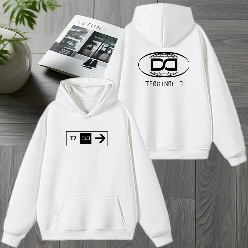 Rapper Djadja & Dinaz TERMINAL 7 Album Hoodie 2026 Graphic Autumn Winter Men's Women Vintage Fashion Streetwear Sweatshirt