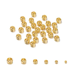 Aço inoxidável Rodada Crimp End Beads, Stopper Spacer Beads, Jóias Fazendo Suprimentos, DIY, 1.5mm, 2mm, 2.5mm, 3mm, 3.5mm, 4mm, 100 Pcs, 120Pcs