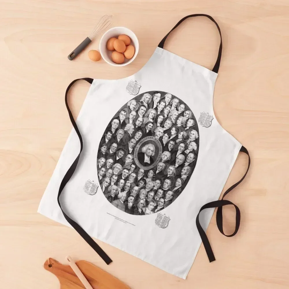 

Baptist Messenger Memorial Portraits Apron chefs with pockets Korean Waterproof Apron