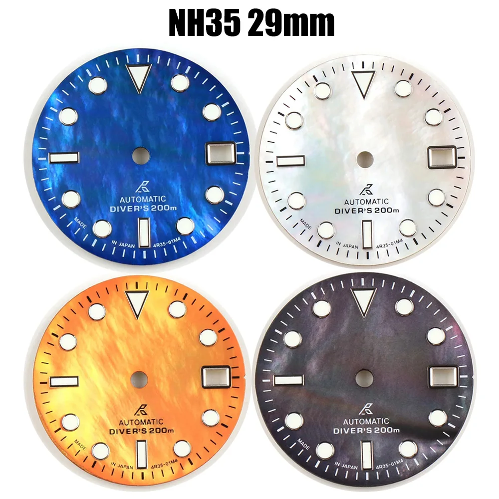 NH35a/NH35 Movement Luminous Dial Size 29MM Can Be Used For Mechanical Watch Modification Parts