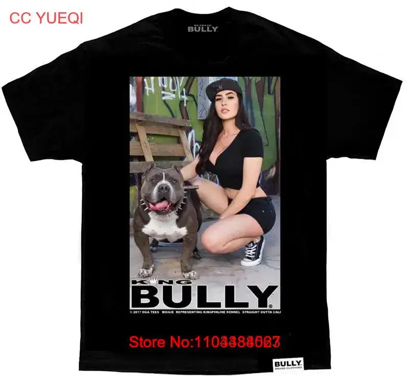 DGA David Gonzales Art King Bully Biggie Pitbull Dogs Cholo Urban Tattoo T Shirt long or short sleeves