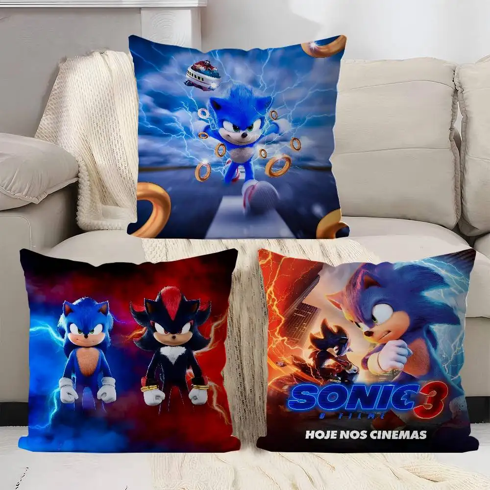 

Movie S-Super-SonicS Cushion Cover Inches Farmhouse Decor Home Throw Pillow Covers For Couch Decorations