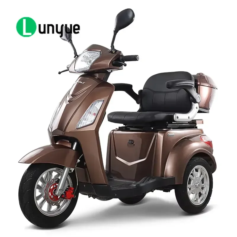 3 Wheel Mobility Scooter Moped Cargo Scooter Electric Tricycle with 3 Wheel for Adult