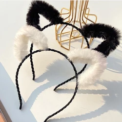 30 Styles Furry Cat Ears Headwear Bows Adorn With Bells Sweet Lamb Ears Headband With Bowknot Cosplay Headpiece Party Supplies