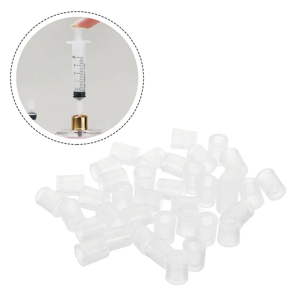 

120Pcs Perfume Dispenser Adapter Precision Transparent Bottle Adapter for Fragrance Essential Oil Liquid Medicine Decanting Kit
