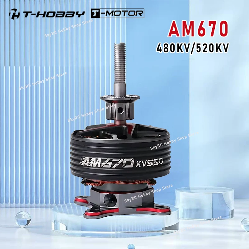 T-MOTOR T-HOBBY AM670 Lightweight Brushless Motor 6S 480KV/520KV High Torque Suitable for FPV RC 3D Fixed Wing Aircraft Models
