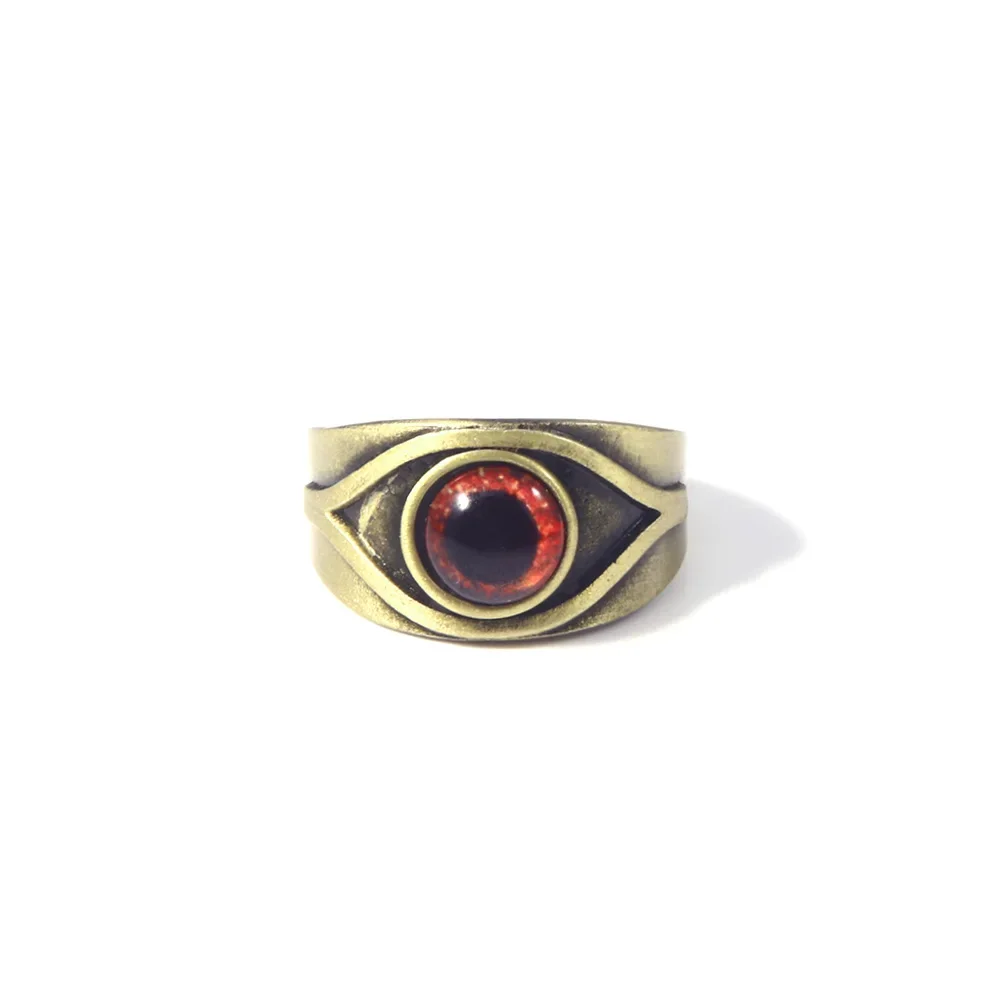 Residents Evils 8 Village Ring Maroon Eye Rings for Women Men Game Cosplay Prop Accessory Jewelry Gift