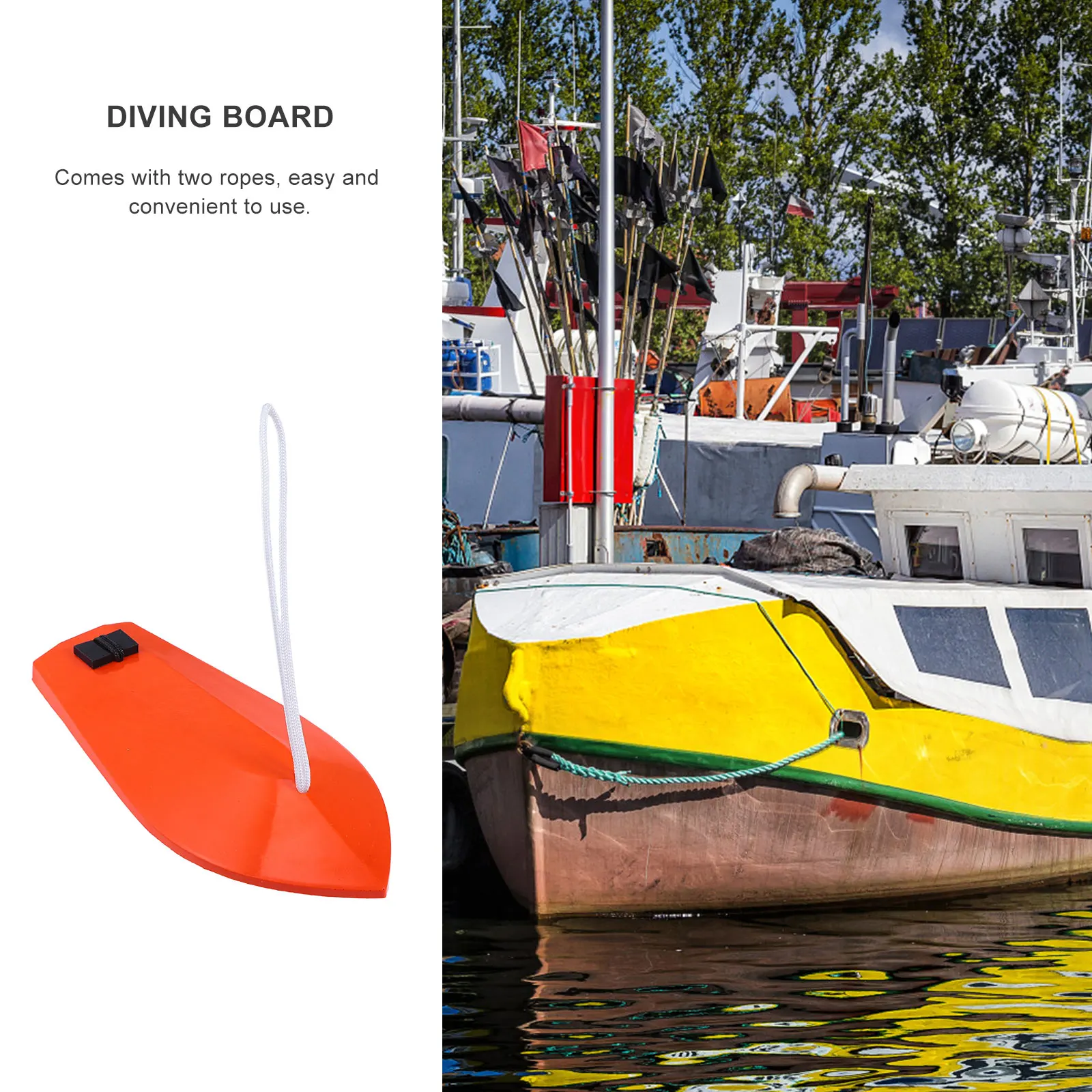

Diving Board Fishing Accessories Planer Dive Boards for Lure Sea ​​fishing Orange