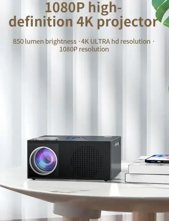 2025 YH21-Smart WIFI Android 3D 1080P 4K Heimkino-Projektor Tragbarer Mini-Pico-Videoprojektor für Heimkino