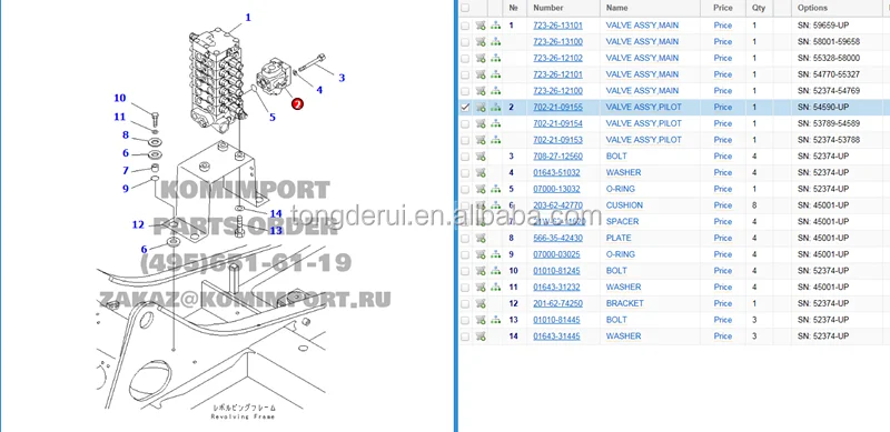 Valvola pilota 702-21-09147 delle parti idrauliche dell'escavatore TLF per PC200-6 PC300-6 PC400-6