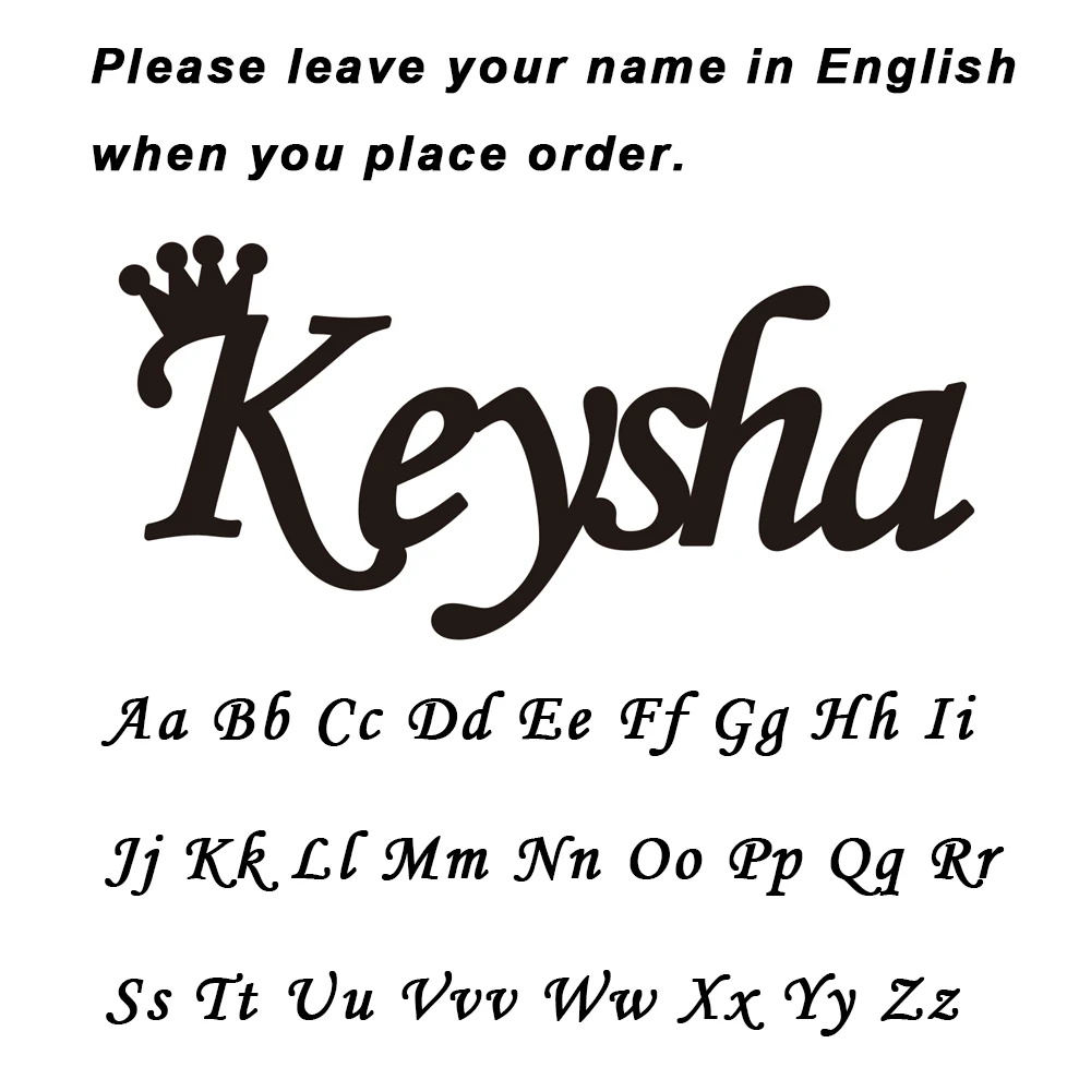 Customized Name Crown Necklace, Personalized Gift for Her