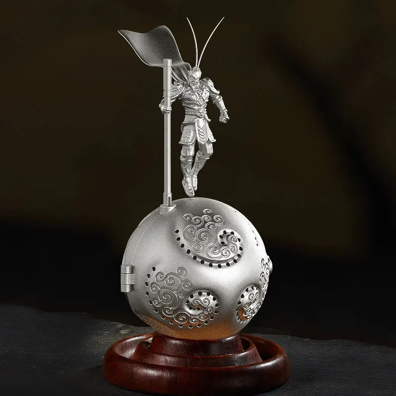 Monkey King Tea Strainers Tea Infusers Tea Maker 999 Sterling Silver Sage Auspicious Ruyi Somersault Cloud Kung Fu Tea Infusers