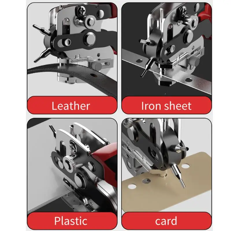 Leather Hole Punch Leather Tools Multifunctional Ordinary Carbon Steel Belt Puncher Punching Tool Belt Hole Puncher Crafts Tool