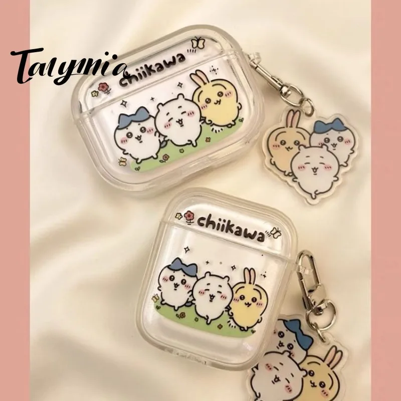 

Hachiware Chiikawa Headphone Case Usagi Cartoon Cool Anti-drop Soft TPU Material Suitable For Airpods 123 Pro 2