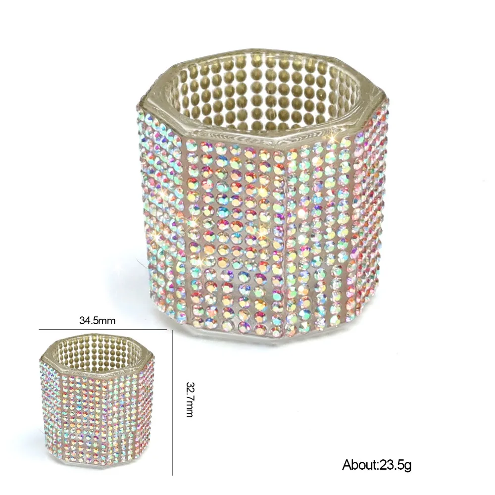 جديد مربع حجر الراين مسمار كوب شفاف بلون مسمار الفن كريستال كوب الراقية فرشاة غسل كوب DIY بها بنفسك