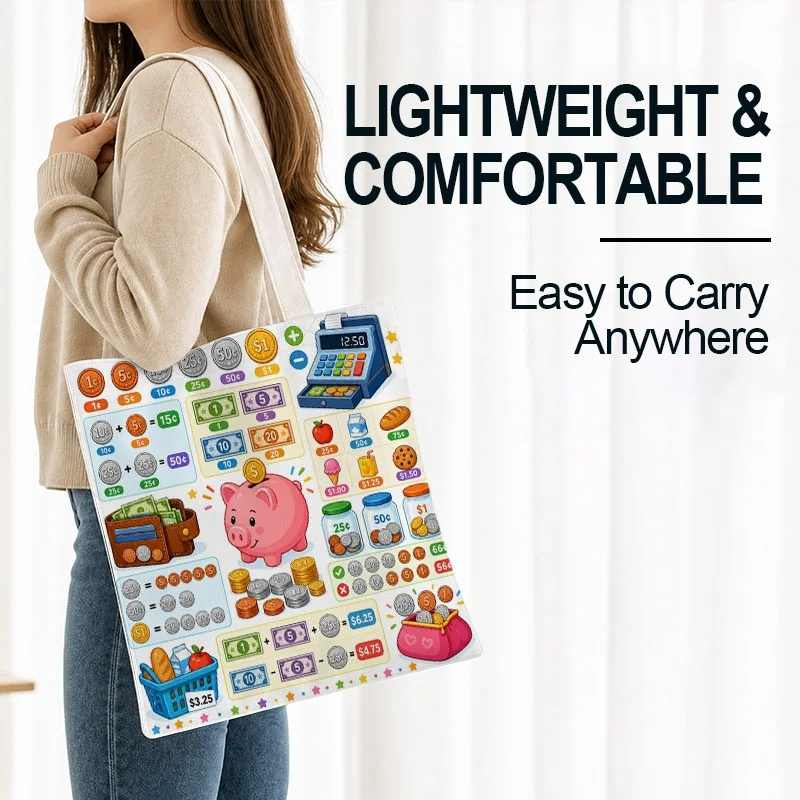 Women's Handbag , Color Illustrated Printed Crossbody Bag, Lightweight Daily Handbag, Suitable for Shopping and Daily Use