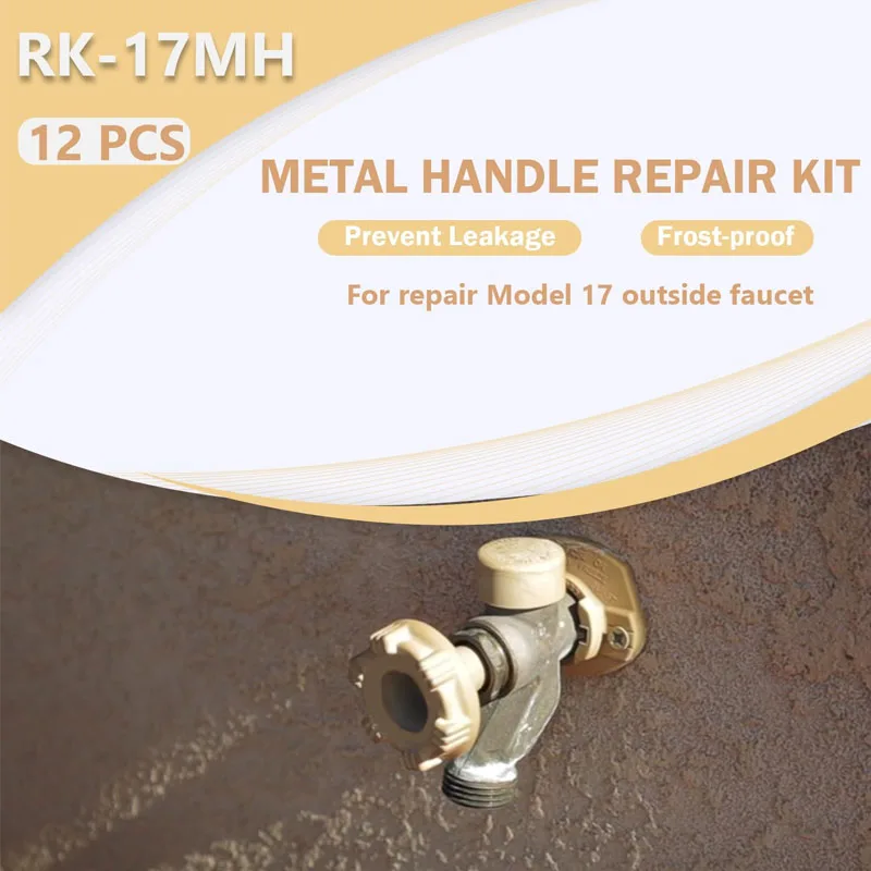 RK-17MH Repair Kit Metal Handle Repair Kit Replacement Part for Woodford Model 17 Outdoor Faucet, Prevent Leaking Frost-Proof