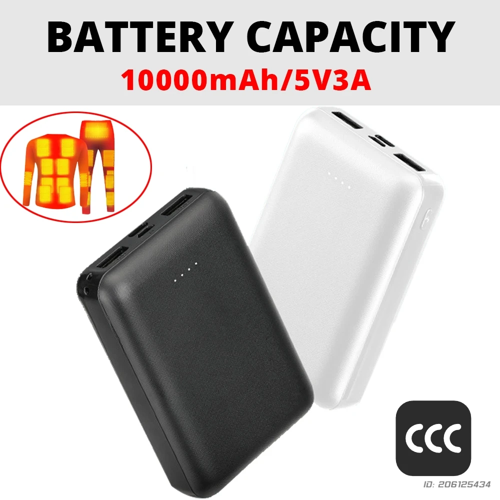 

Powerbank Mobile Phone External Battery Fast Charging Warm Palace Belt Heating USB Power Bank 10000mAh/5V3A Portable Charging