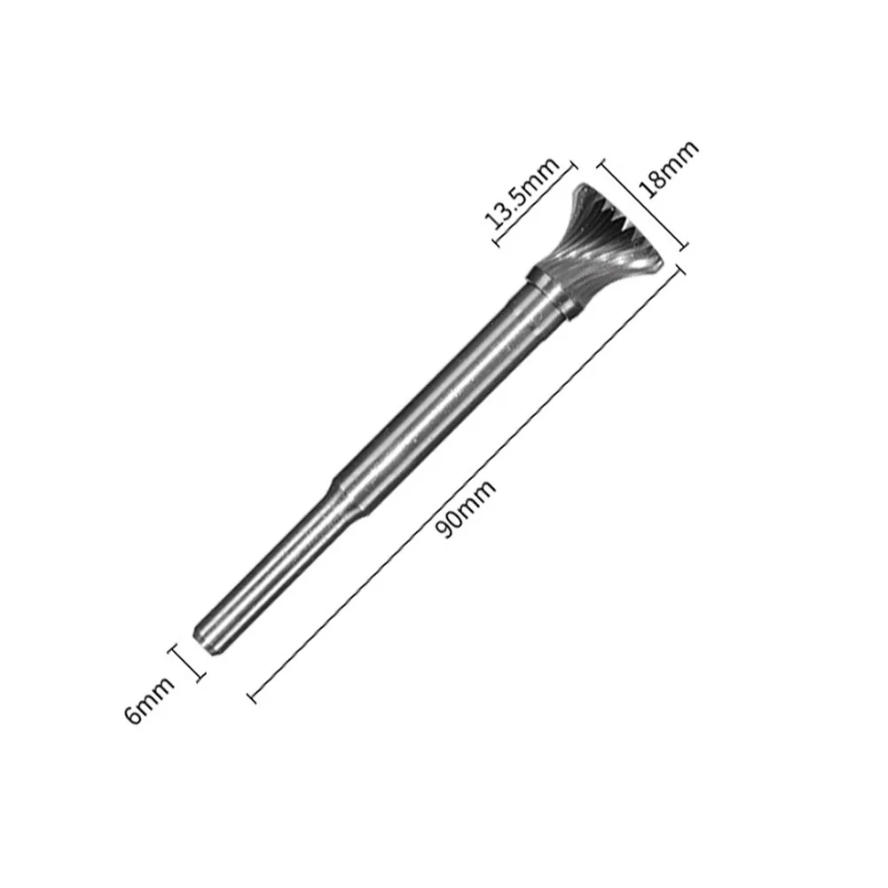 6mm Shank Rotary Files Metal Cutter Spiral Groove Bit As Picture Rotary Files 6mm Shank Size Carving Applications