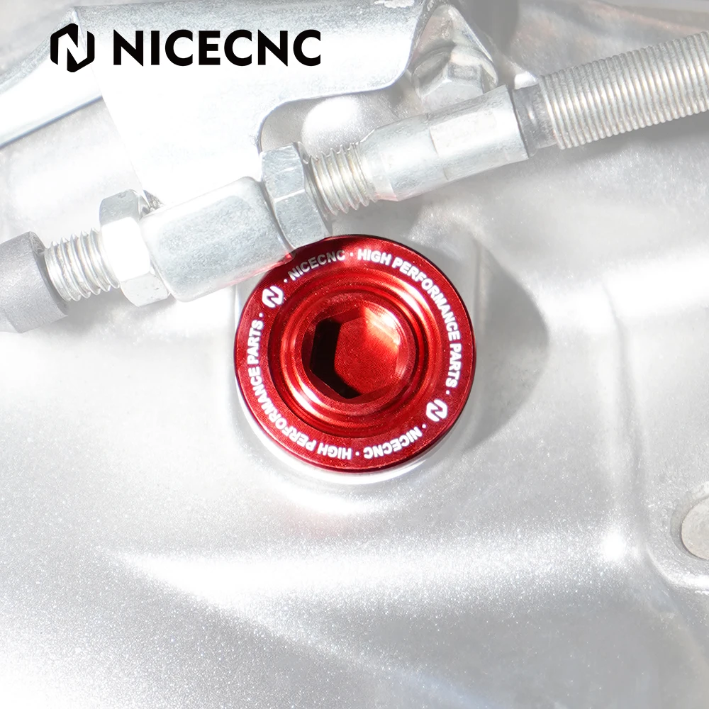 NICECNC ATV Oil Filler Drain Plug Cap Cover For YAMAHA Raptor 700 Raptor 700R RAIDER YZF R1 Wolverine X4 TMAX Aluminum