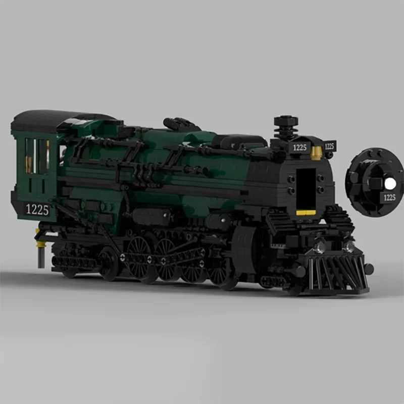 Moc Mattoni da costruzione Locomotiva a vapore e modello di treno a carbone Tecnologia Blocchi modulari Regalo di Natale Auto giocattolo Set fai da te Assemblaggio