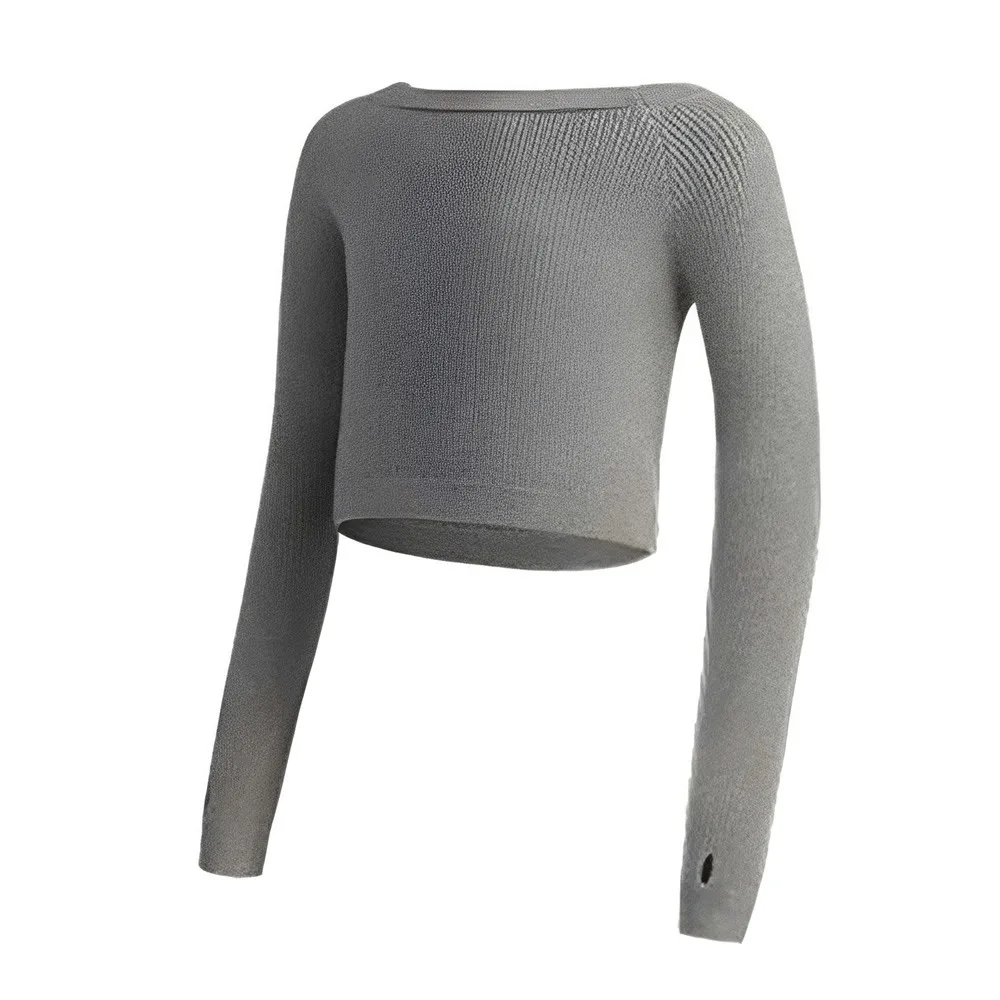 

Модный теплый балетный свитер с длинными рукавами, хлопковый пуловер, мягкая эластичная балетная шаль для детей