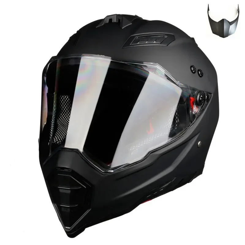 Gloss Black Motorcycle Racing Bicycle Helmet ATV Dirt Bike Downhill MTB DH Cross Capacetes in Sizes S M L XL XXL - Hot Sell