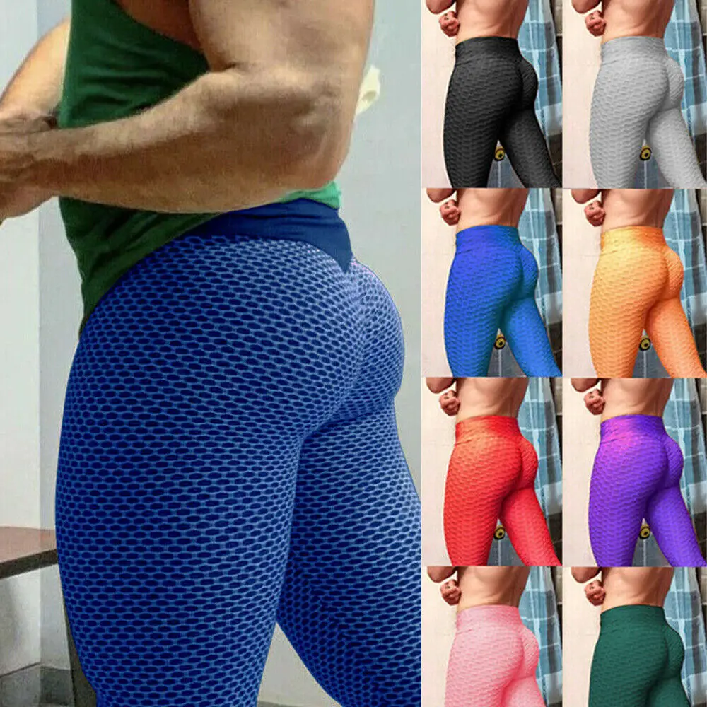 Men Sexy Open Crotch Leggings with Hidden Zippers Skinny Tight Sissy Crotchless Pants Woman Large High Waist Gay Push Up Panties