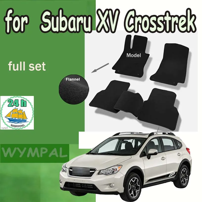 

Фланелевые коврики для Subaru XV Crosstrek GP 2013~2017, накладки на пол, ковровые покрытия, наклейки для ног, аксессуары для интерьера автомобиля