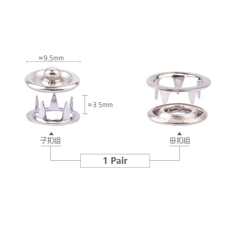 Metal Plier Snap Button Five-claw Buckle Buttons Hand Pressure Plier Rivet Buckle Installation Tool For Cloth Sewing Accessories