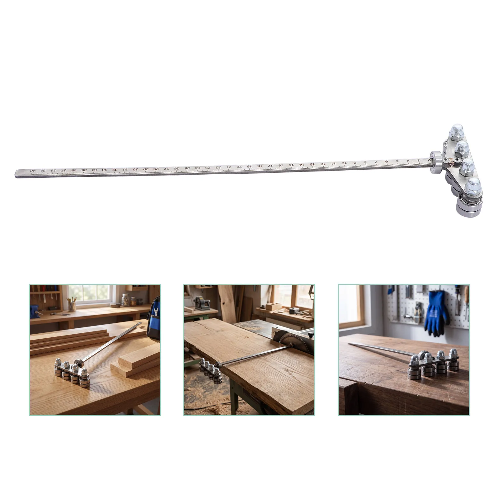 Stainless Steel Woodworking Compass Ruler 40Cm Precision Circle Marking Tool Arc Drawing Gauge Carpenter Scribing Measuring