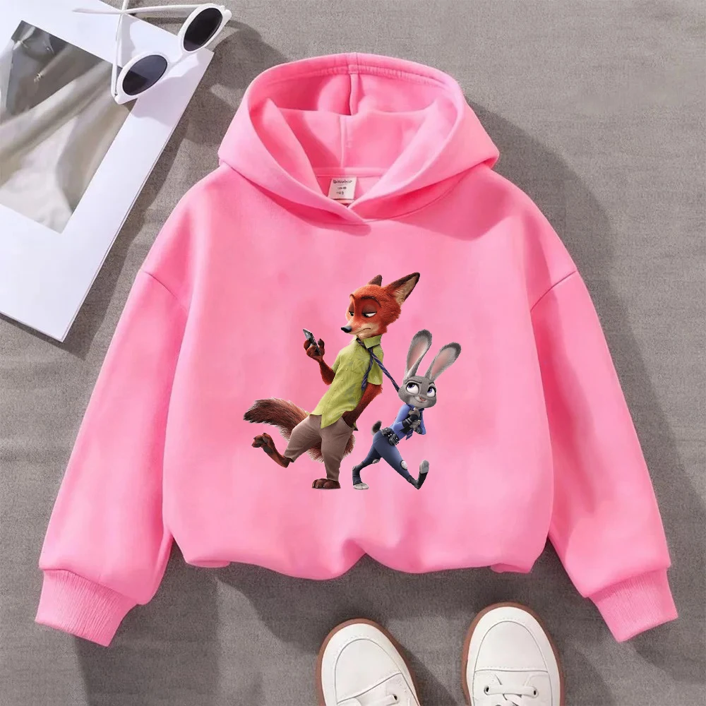 ديزني زوتوبيا نيك جودي هوديي النساء الرجال أزياء عارضة طويلة الأكمام البلوز البلوز #3