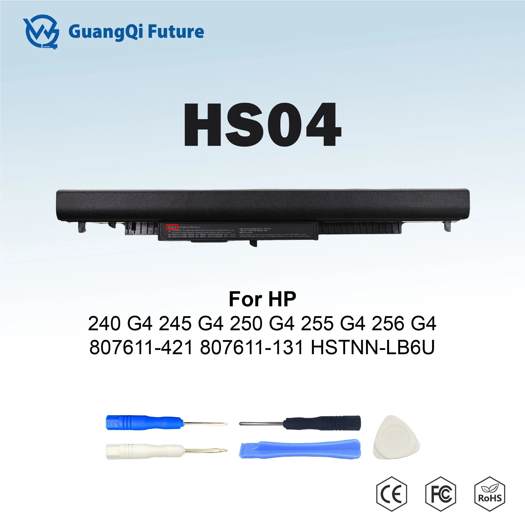 HS03 HS04 41Wh 2760mAh 14.8V Laptop Battery for HP 240 245 250 255 256 G4 807611-131 HSTNN-LB6U HSTNN-LB6V Free Tools Gift