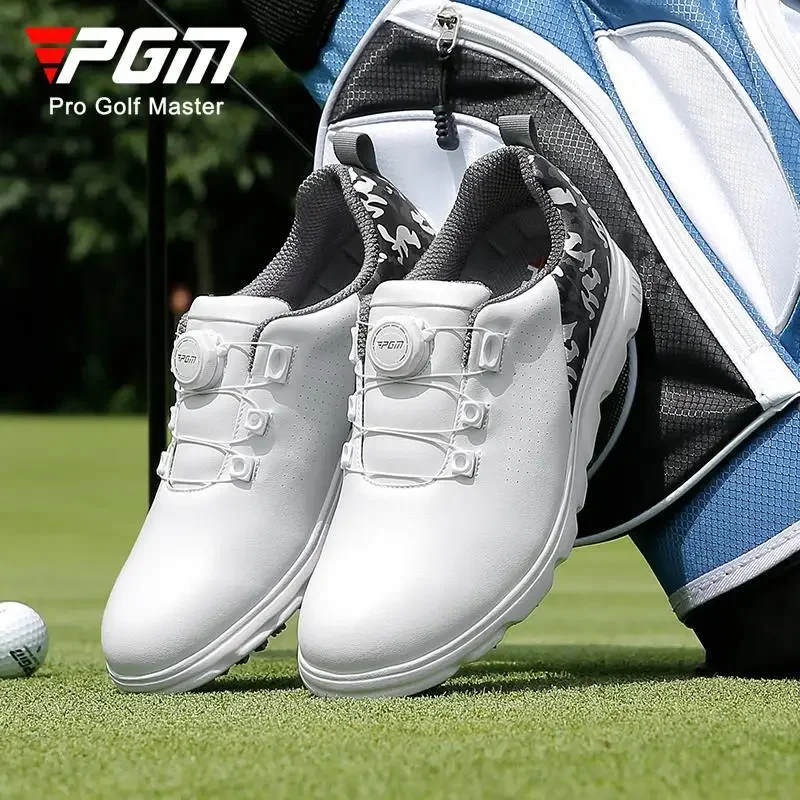 

New PGM Golf Shoes Men's Summer Shoes Patent Anti Slip Knob Lace Camouflage Waterproof Men's Shoes
