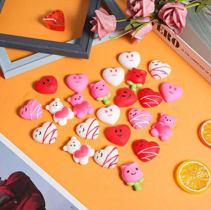 20 Sätze Valentinstag Squishy Spielzeug Squishies für Kinder Schulklasse Klassen zimmer Valentinstag Karten Geschenke Preise Party Gefälligkeiten – Detail 8