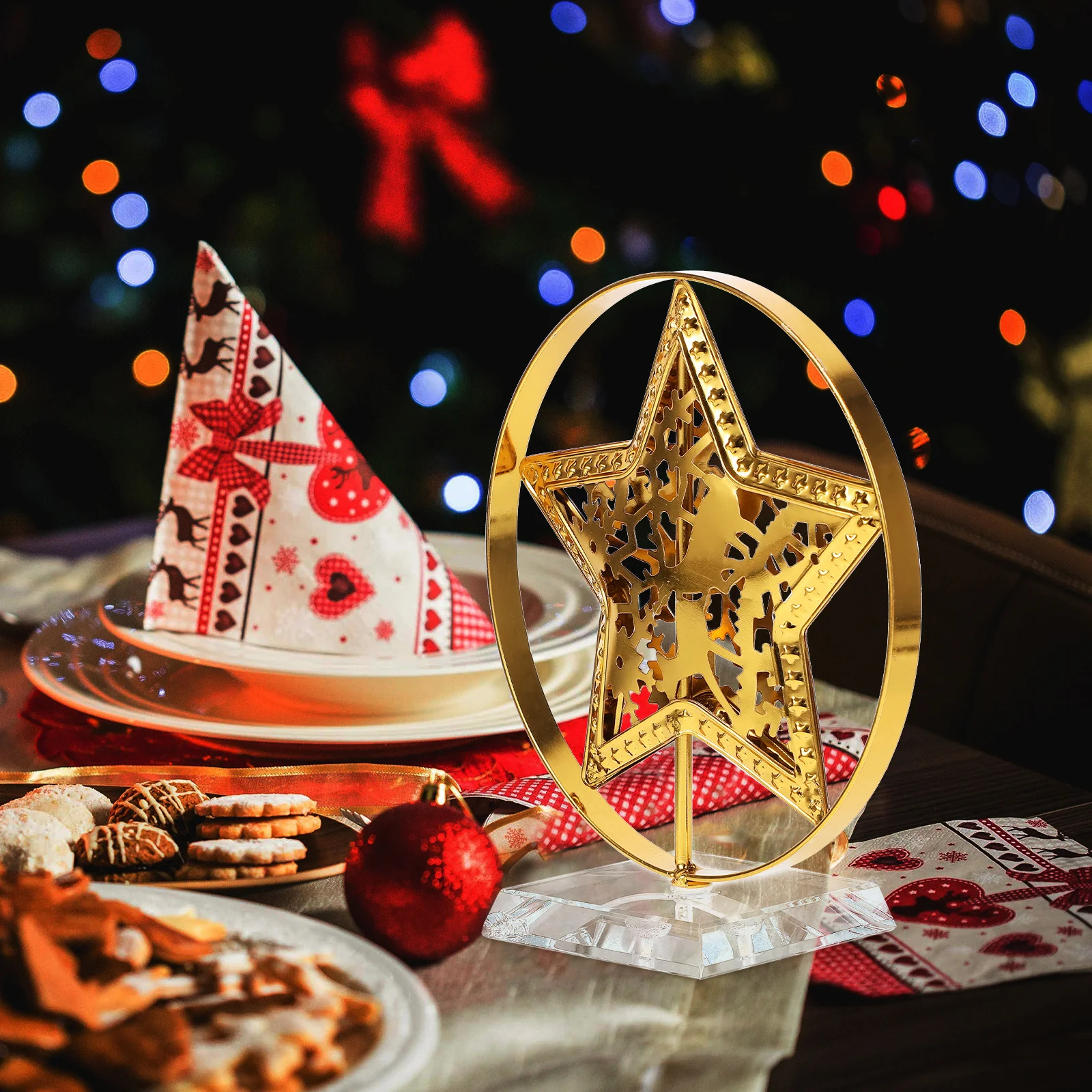 

Christmas Table Sign Xmas Desktop Decoration Holiday Party Ornament Xmas Desktop Decor Christmas Table Decor