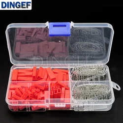 50set 2.54mm JST SYP 2P 2Pin Female & Male Red Plug Housing Crimp Terminal Connector Kit JST-SYP-2A for RC Lipo Battery