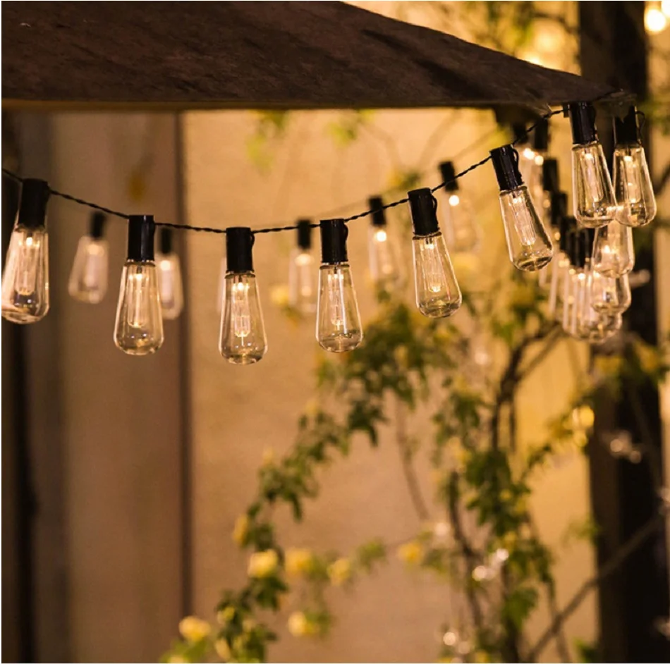 1PC Solar Bulbs String Lights,Outdoor Waterproof Garden Lamps,Garden,Terrace,Balcony,Camping,Party Retro Decoration Fairy Lamps