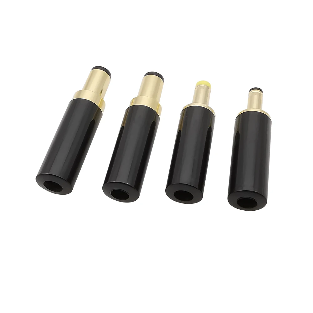 1Pcs Gold Plated DC Power Plug Adapter 5.5x2.5mm / 5.5x2.1mm / 4.0x1.7mm / 3.5x1.35mm DC Male Plugs Jack DIY Soldering Connector