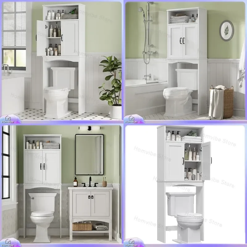 Bathroom Storage Rack Over Toilet Shelf Floor Standing Organizer Cabinet Space Saver Gap Filler for Bathroom Home Furniture