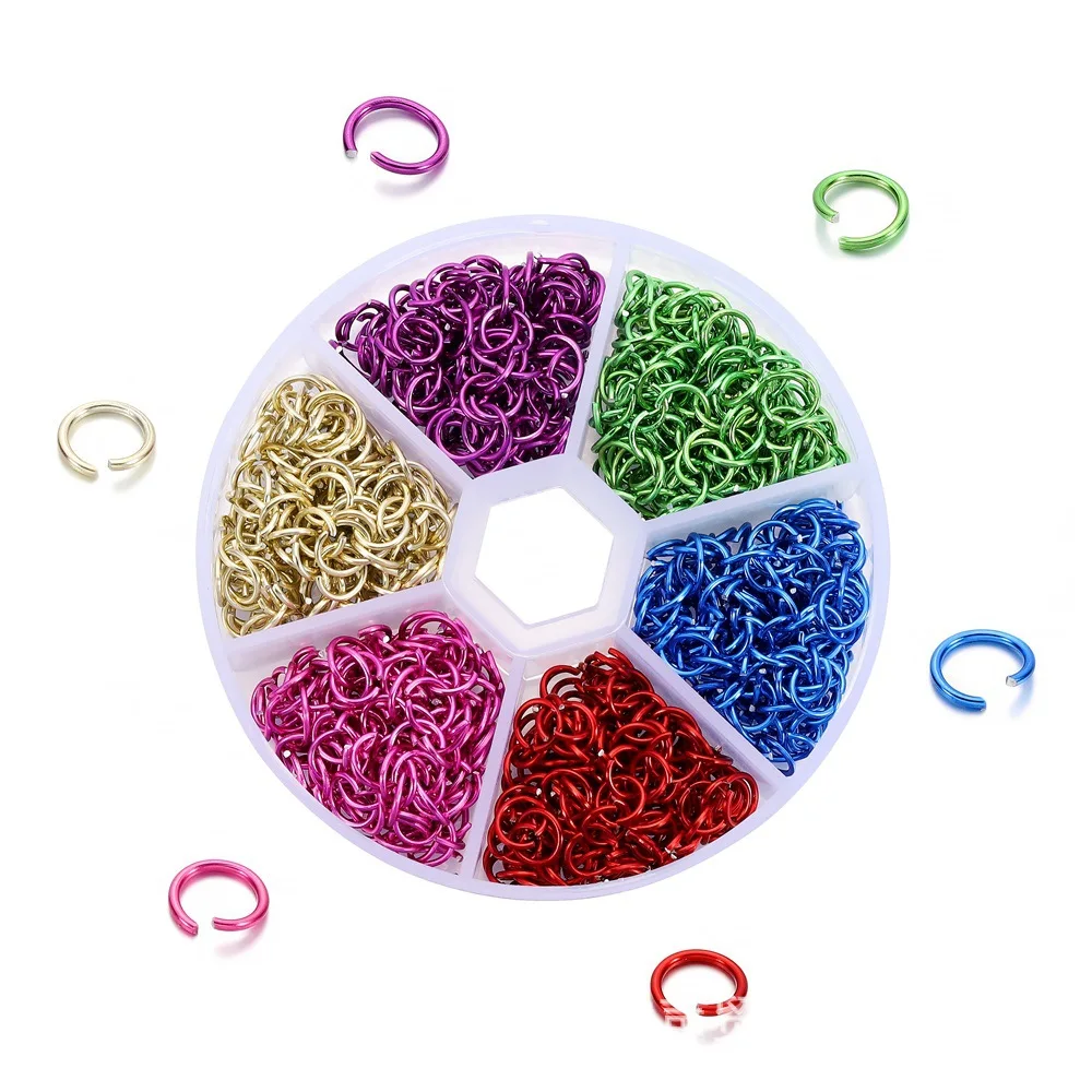 1080pcs Colorful Jump Rings for Jewelry Making