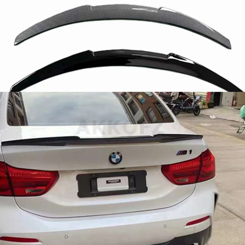 For BMW F52 1 Series Sedan P / M4 Style Trunk Spoiler Black Car Rear Wing Body Kit Accessories Styling 2016 - 2022
