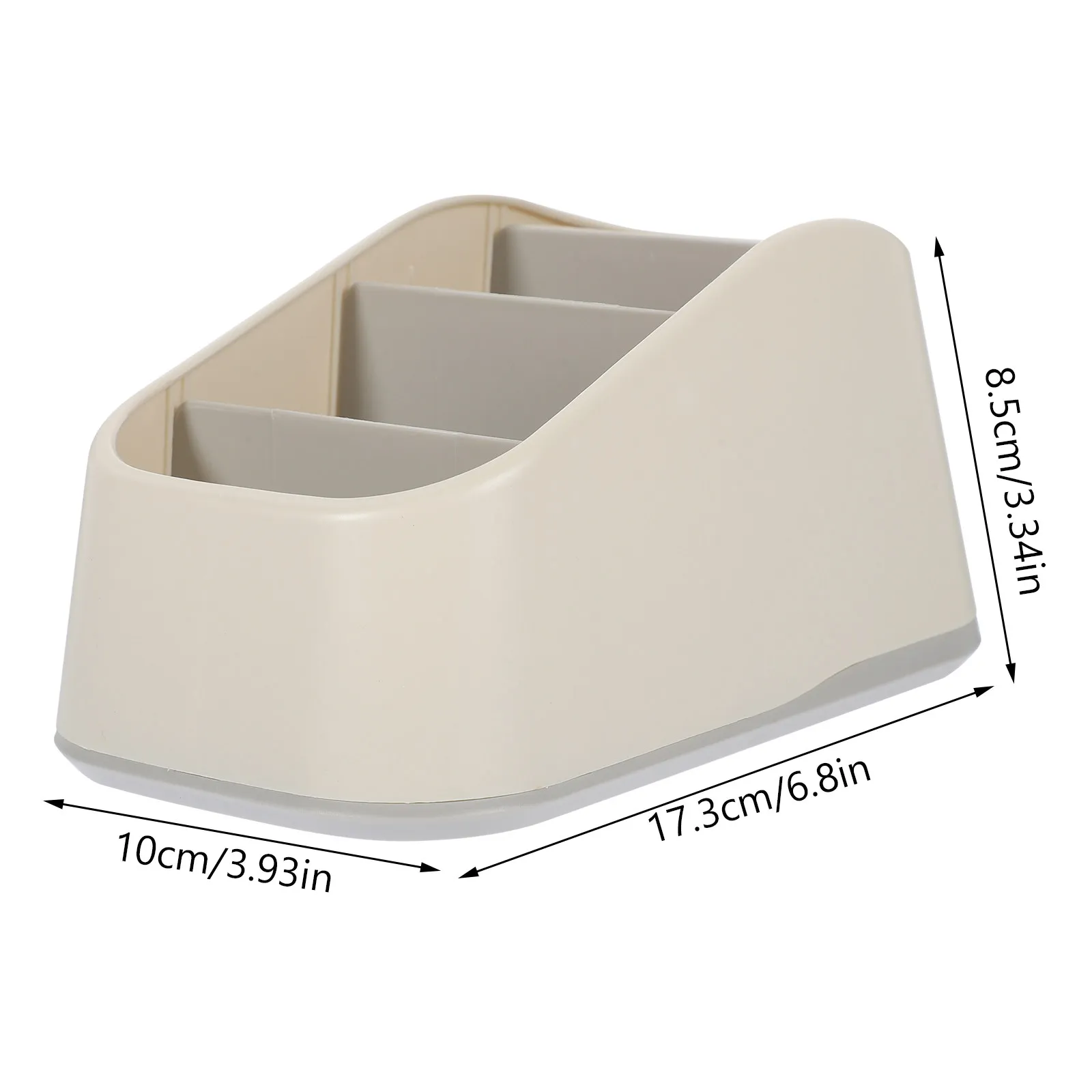Multi-Compartment PP Remote Control Holder Desktop Organizer for Living Room TV Stand Decor Home Essentials Sundries Storage Box